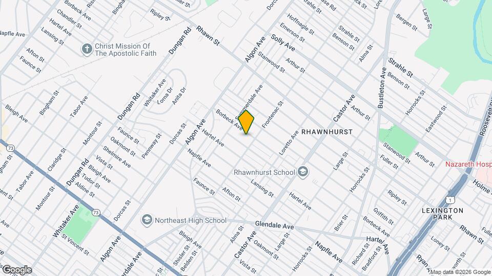 1726 Borbeck Ave Map and Location Details