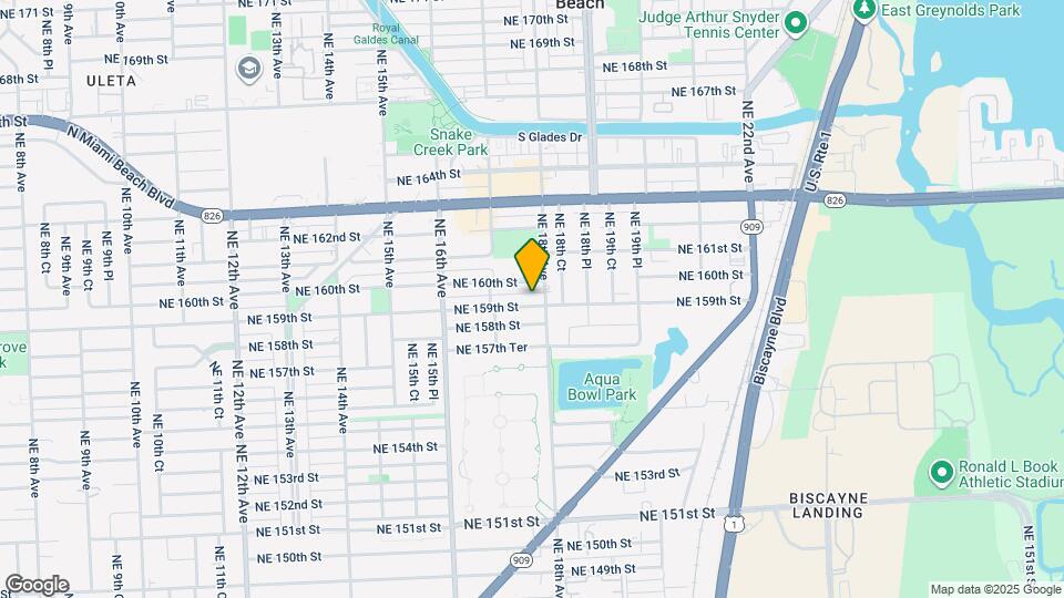 1785 NE 159th St Map and Location Details