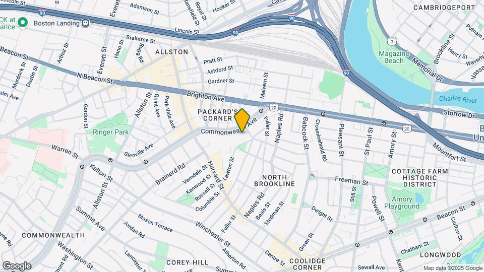 1148 Commonwealth Ave Map and Location Details