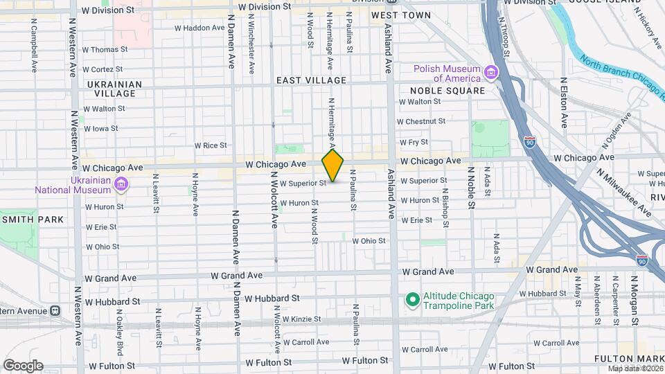 1733 W Superior St, Unit 1 Mapa y Detalles de la Ubicación