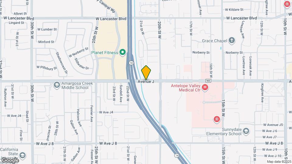 2040 W Ave J Map and Location Details