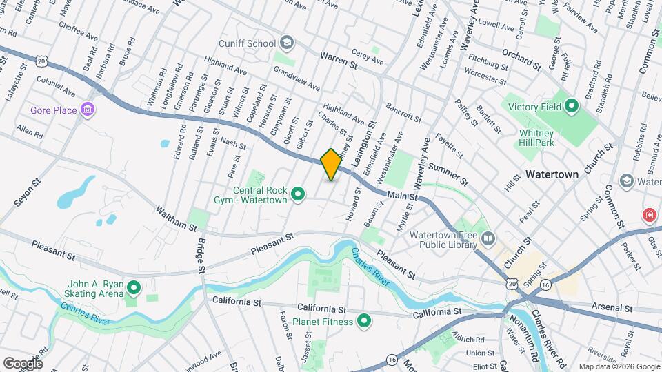 25 Oakland St, Unit One bedroom Map and Location Details