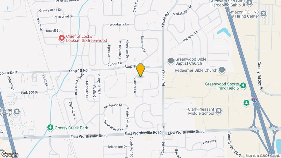 1044 Hazelwood Dr Map and Location Details