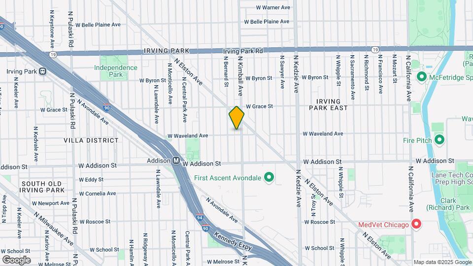 3402-3408 W Waveland Ave Mapa y Detalles de la Ubicación