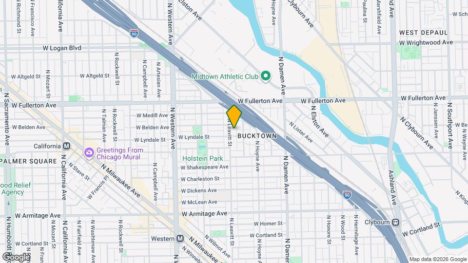 2309 N Leavitt St Map and Location Details