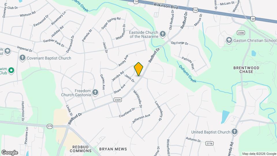 2616 Redbud Dr Map and Location Details