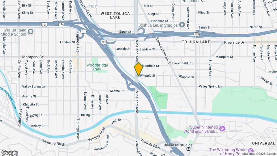 4298 Vineland Ave Map and Location Details