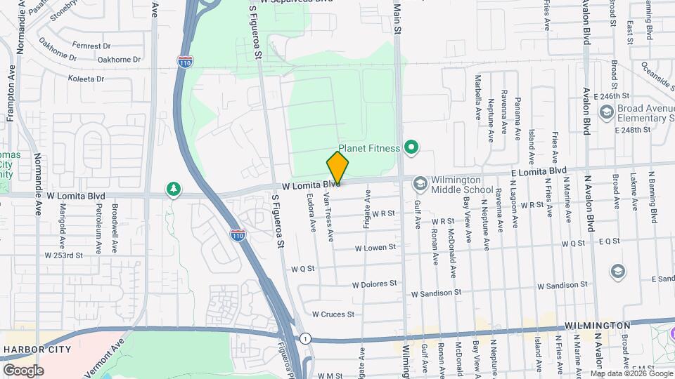 256 W Lomita Blvd Mapa y Detalles de la Ubicación