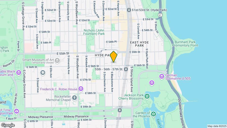 5553-5555 S Blackstone Ave Mapa y Detalles de la Ubicación