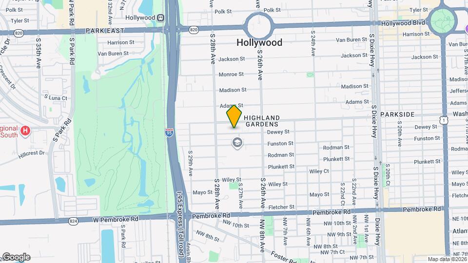 2711 Dewey St Map and Location Details