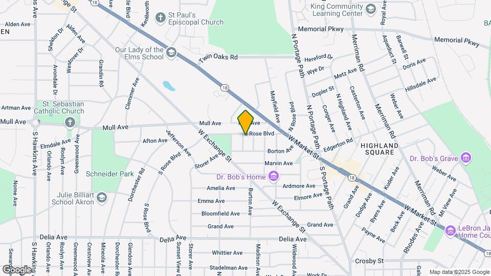 95 S Rose Blvd Map and Location Details