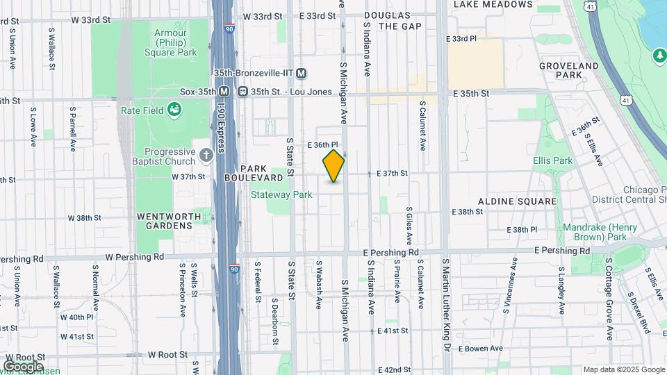 67 E 37th Pl Map and Location Details