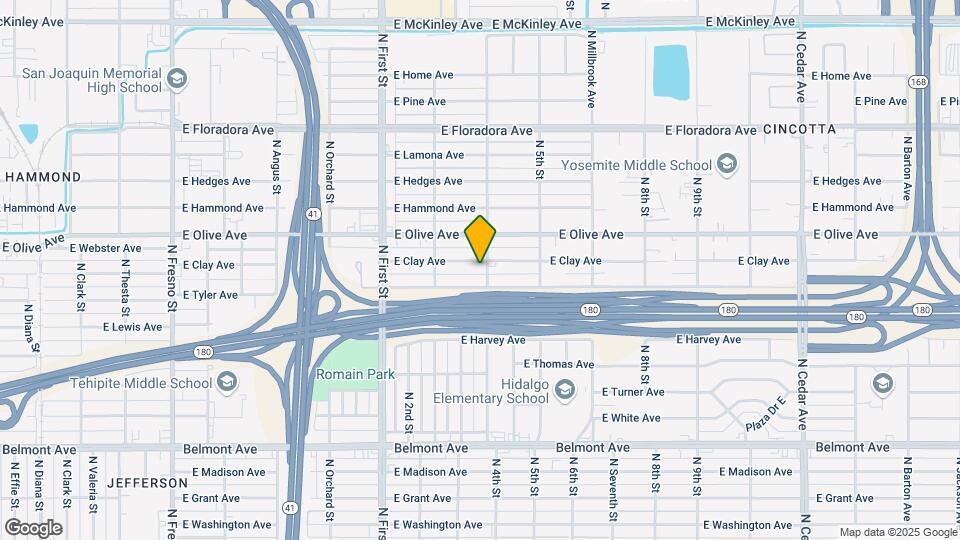 3340 E Clay Ave Map and Location Details