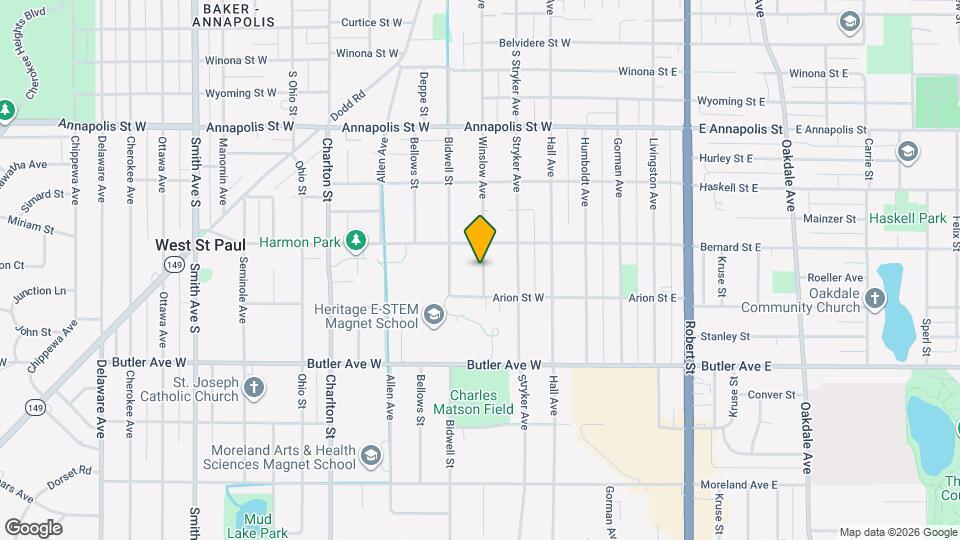 1035 Winslow Ave Map and Location Details