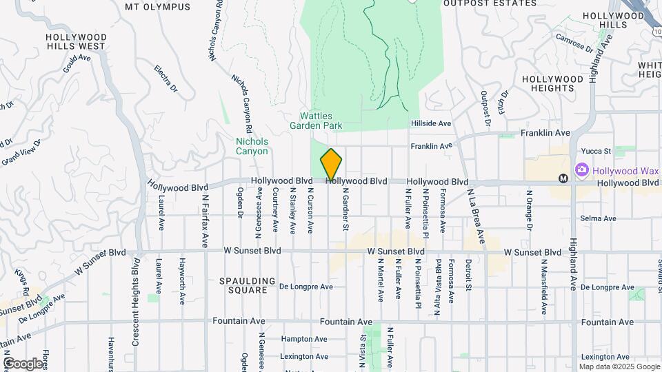 1646 N Sierra Bonita Ave Mapa y Detalles de la Ubicación