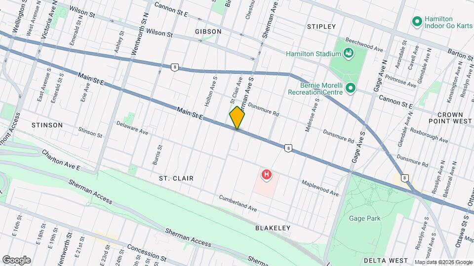 752 Main St E Map and Location Details