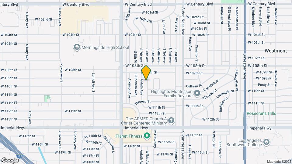 10931 Wilkie Ave Map and Location Details