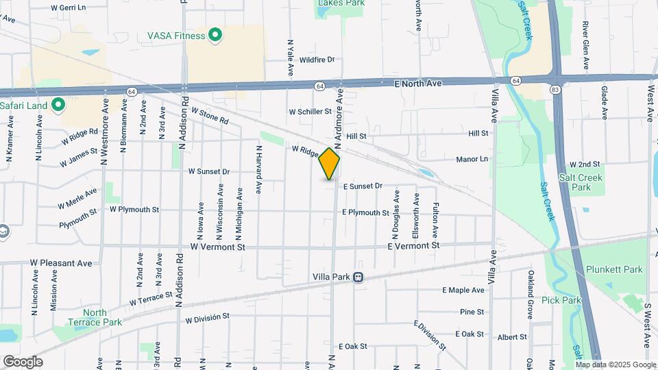 550 N Ardmore Ave Map and Location Details