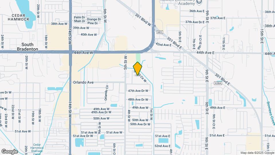 4507 3rd Street Cir W Map and Location Details