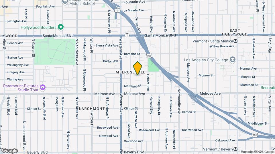 848 Serrano Pl Map and Location Details
