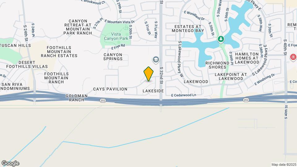 3118 E Cottonwood Ln Map and Location Details