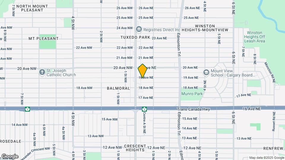 117 19 Ave NE Map and Location Details