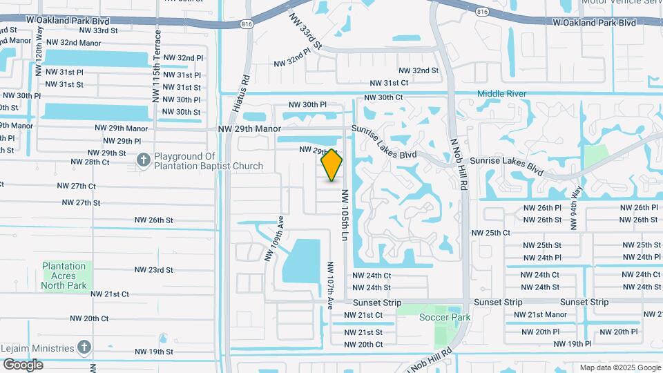 10631 NW 28th St, Unit Apartment-Studio Map and Location Details