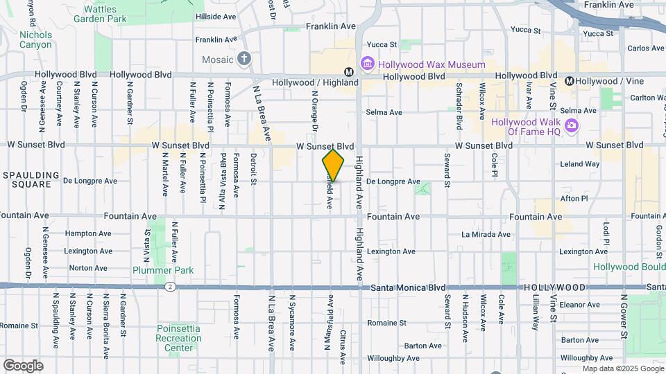 6860 De Longpre Ave Map and Location Details