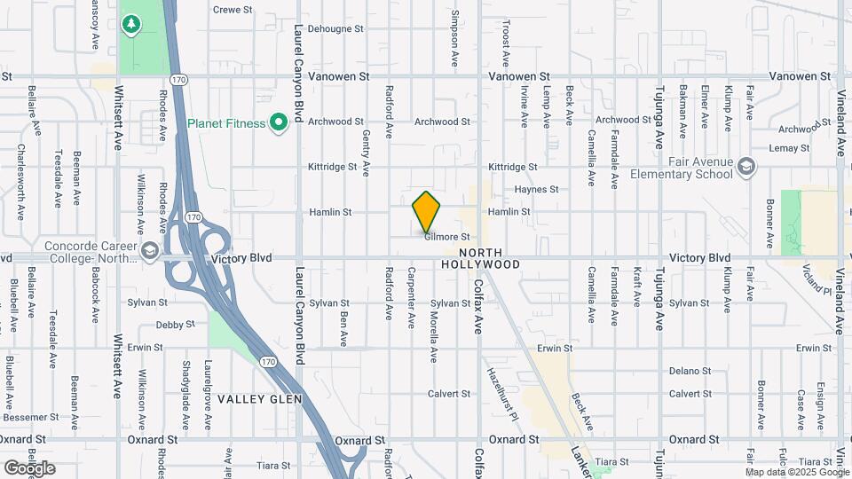 11810 1/2 Gilmore St Map and Location Details