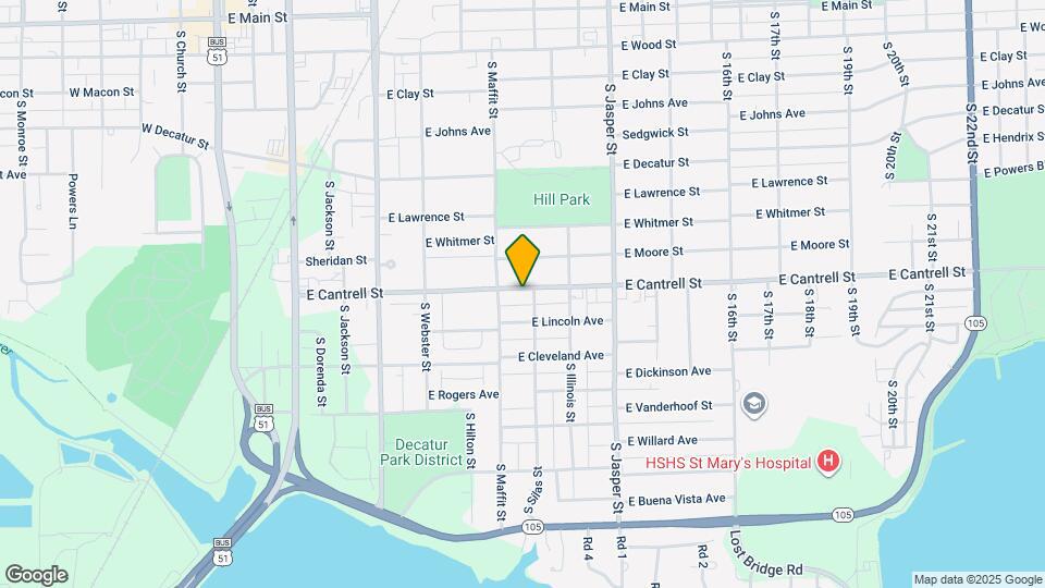 941 E Cantrell St Map and Location Details