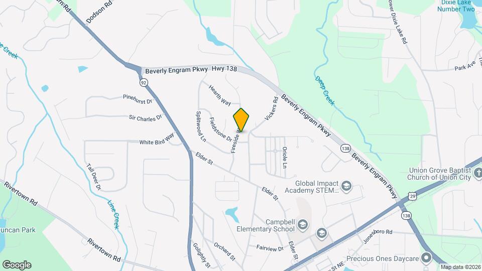 210 Fireside Way Map and Location Details
