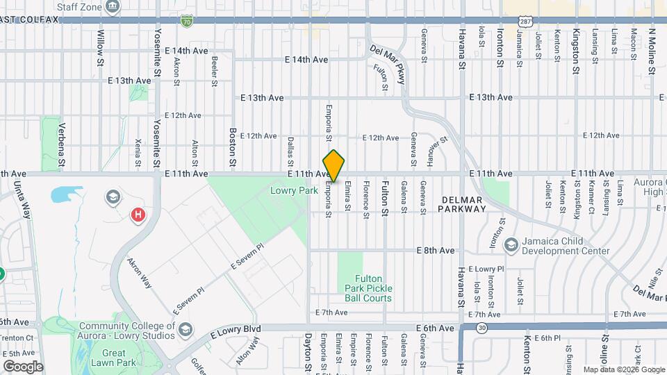 1060 Emporia St Map and Location Details