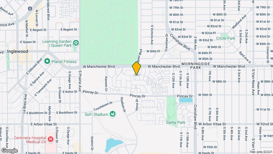 3500 W Manchester Blvd Map and Location Details