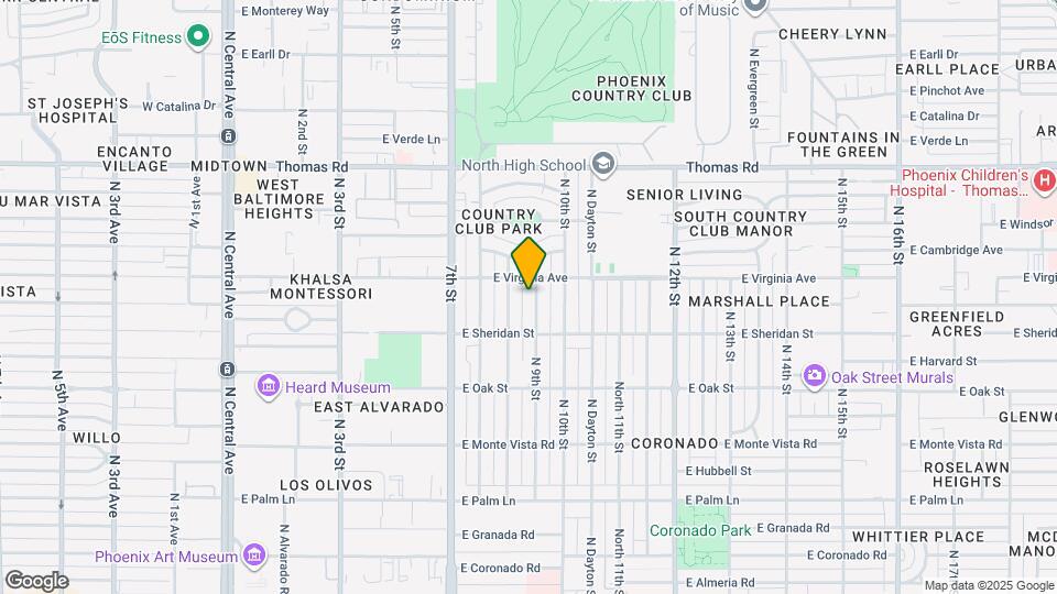 2534 N 9th St Map and Location Details