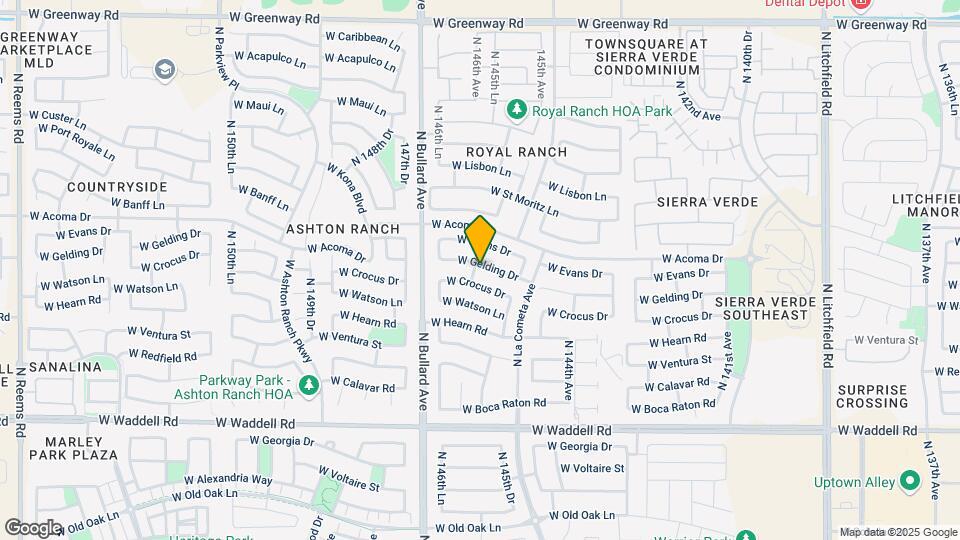 14593 W Gelding Dr Map and Location Details