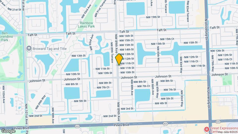 8891 NW 11th St Map and Location Details