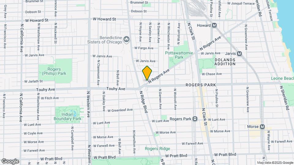 7228 N Rogers Ave Map and Location Details