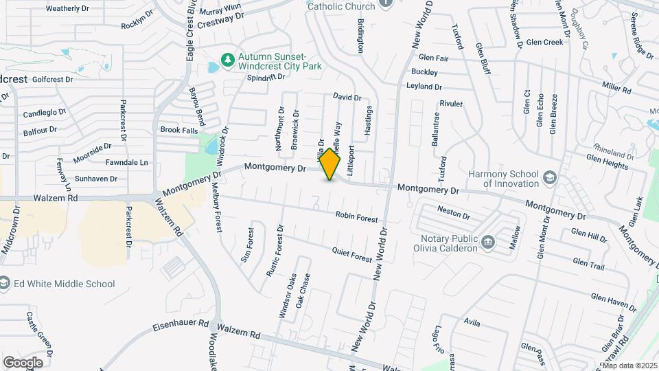 8127 Golden Forest Dr Map and Location Details