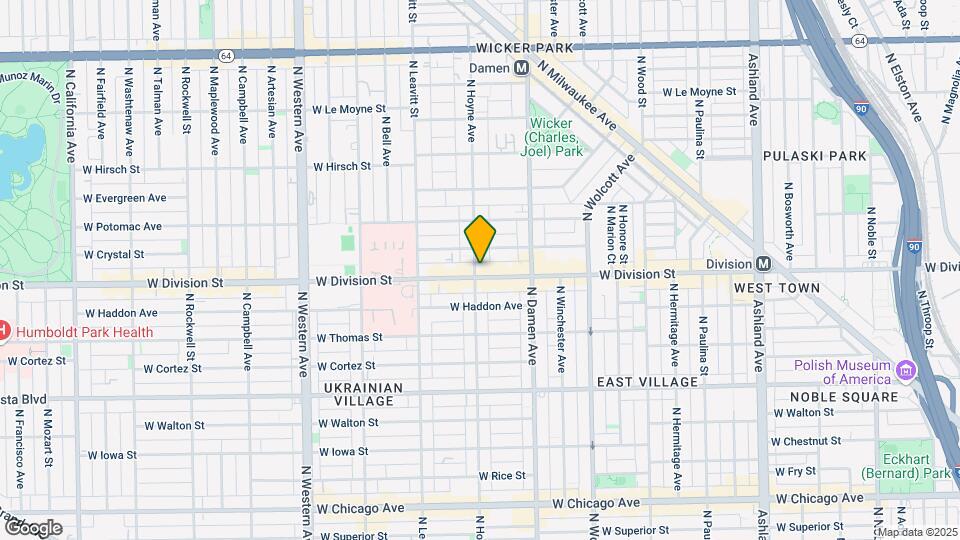 2056 W Division St, Unit 2E Map and Location Details