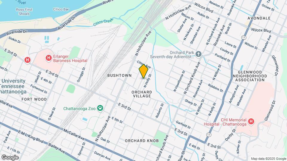 622 N Highland Park Ave Map and Location Details