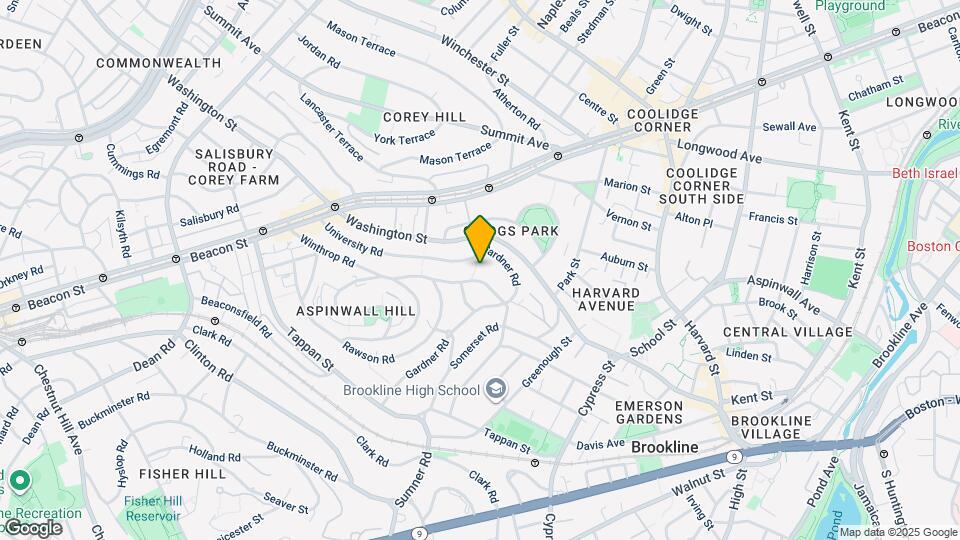 33 Winthrop Rd Map and Location Details