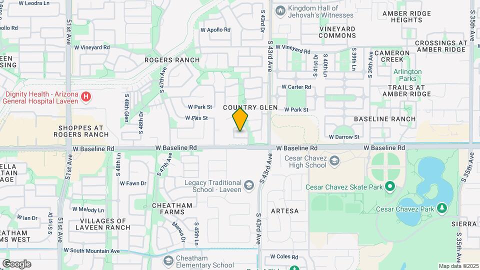 4414 W Donner Dr Map and Location Details