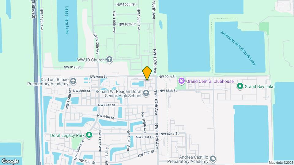 8900 NW 107 Ct Map and Location Details