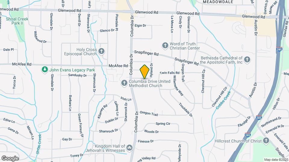 3415 Hyland Dr Map and Location Details