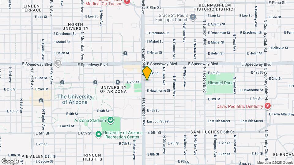 1907 E 2nd St Map and Location Details