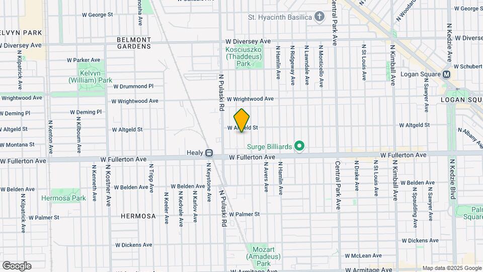 2441 N Harding Ave Map and Location Details
