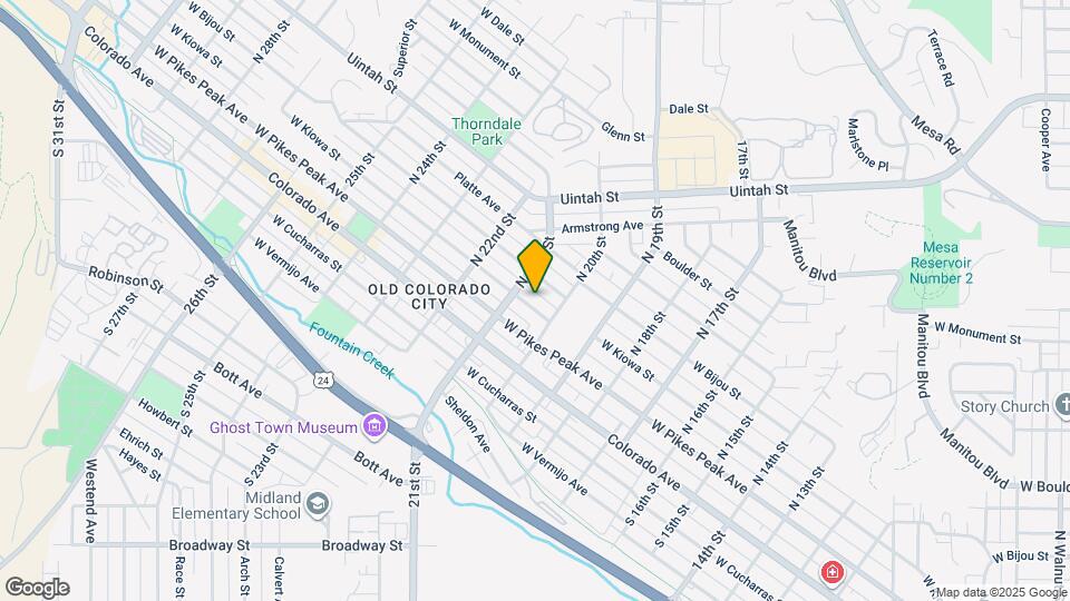 2016 W Kiowa St Map and Location Details