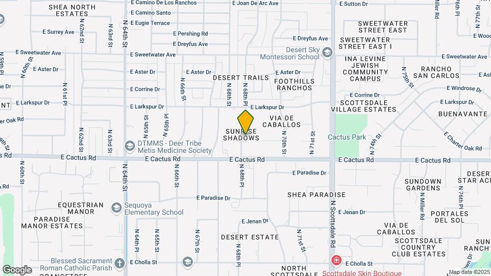 6830 E Wethersfield Rd Map and Location Details