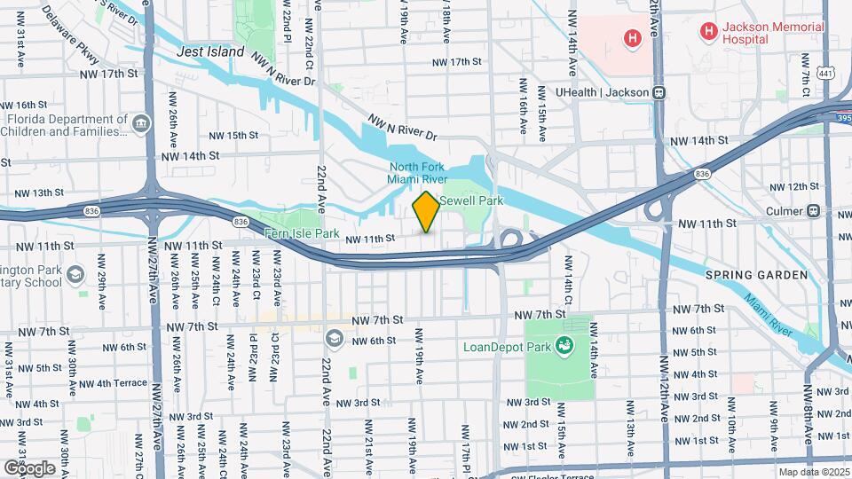 1023 NW 19th Ave Map and Location Details