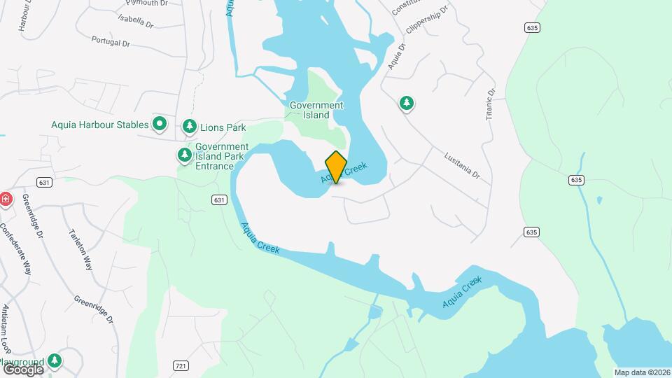 3803 Aquia Dr Map and Location Details